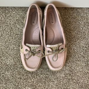 Light pink Sperrys, size 6.5, EUC!